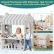 preview thumbnail 6 of 12, 10 in 1 Toddler Slide with Basketball Hoop, Outdoor Slide for Toddlers Age 1-3 with Kid Playhouse