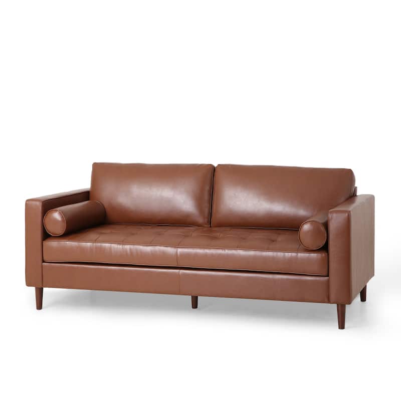 Malinta Contemporary Tufted 3 Seater Sofa by Christopher Knight Home - 82.25" L x 33.00" W x 33.00" H