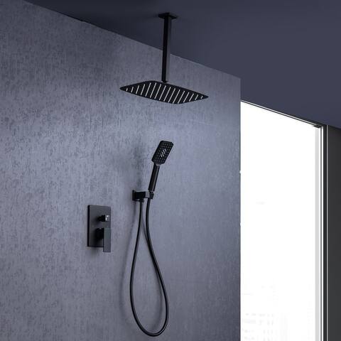 Ceiling Mount Rectangular Completed Shower System