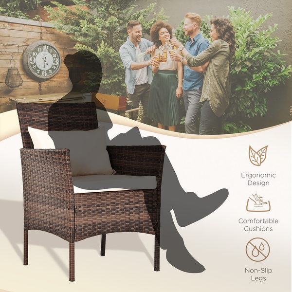 3 Piece Patio Conversation Bistro Set Outdoor Chat Furniture 3 Piece Patio Conversation Bistro Set Outdoor Chat Furniture