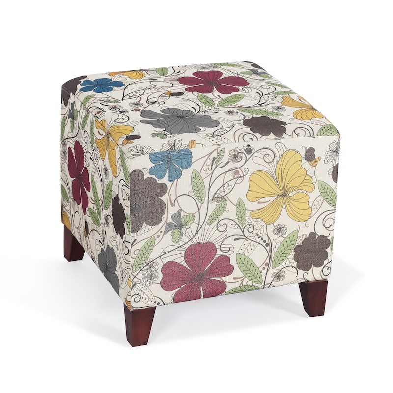 Adeco Simple British Style Passionate Cube Ottoman Footstool