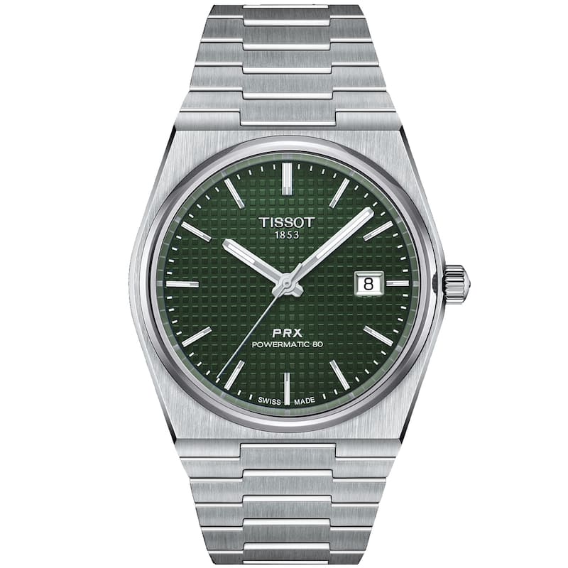 Tissot Men's PRX Powermatic 80 Green Dial Watch - T1374071109100 - 6 (36)
