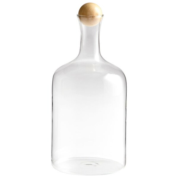 Cyan Design Large Swish Decanter Swish 9.75" High Glass and Wood - Clear. Opens flyout.