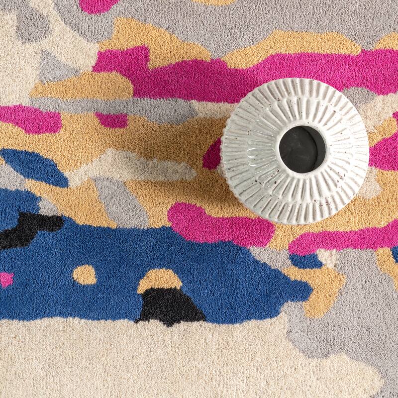 Pokhara Abstract Wool Area Rug