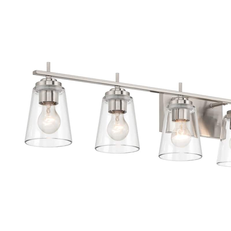 Kiro 6-light Modern Farmhouse Black Bathroom Vanity Lights with UL Certified