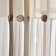 preview thumbnail 28 of 152, Lush Decor Linen Button Single Panel Window Curtain 45"Lx40"W - Linen