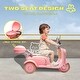 preview thumbnail 3 of 22, 12V Slow Start Two-seater Three Wheels Kids Ride On Electric Motorcycle with Multi-function player&Storage Box for kids Aged 3-6
