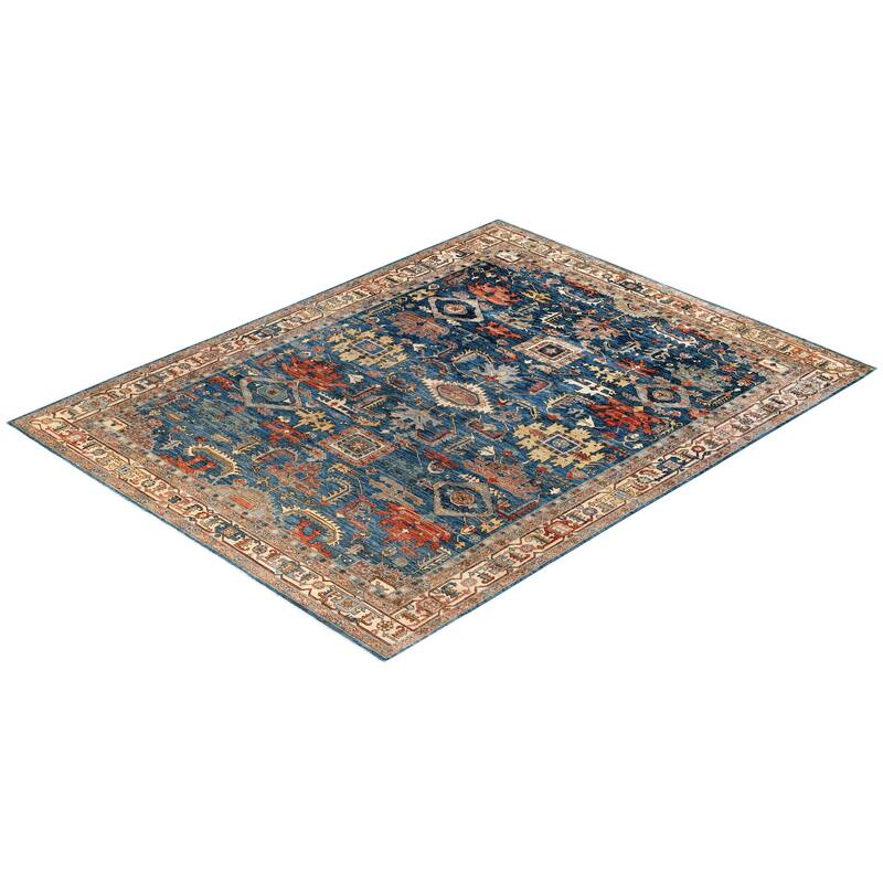 Serapi One-of-a-Kind Hand-Knotted Area Rug - Blue - 9' 1" x 11' 9"