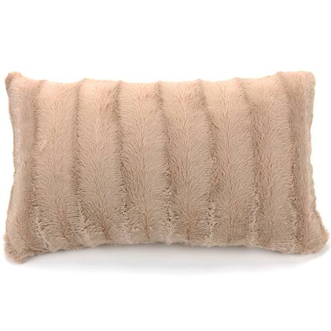 Cheer Collection FauxFur Throw Pillow Cover