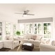 preview thumbnail 4 of 25, Hunter 52" Dempsey Flush Mount Ceiling Fan w/ LED Light Kit, Handheld Remote - Contemporary, Transitional - Low Profile