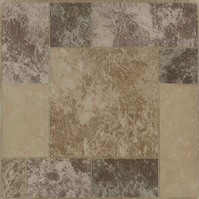 Achim Nexus Marble Blocks 12x12 Self Adhesive Vinyl Floor Tile - 20 Tiles/20 sq. ft.