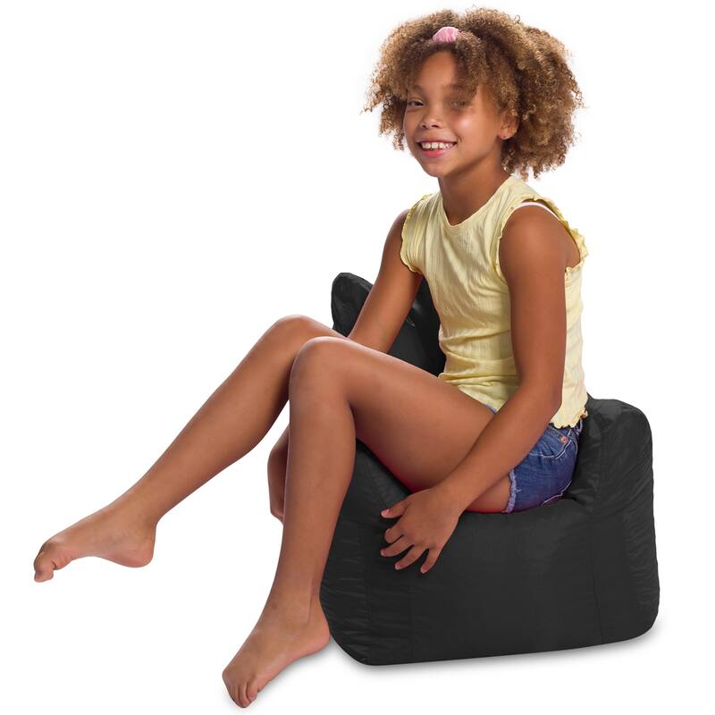 Bean Bag Chair for Kids, Teens and Adults, Comfy Chairs for your Room - Pasadena kids Chair - Black