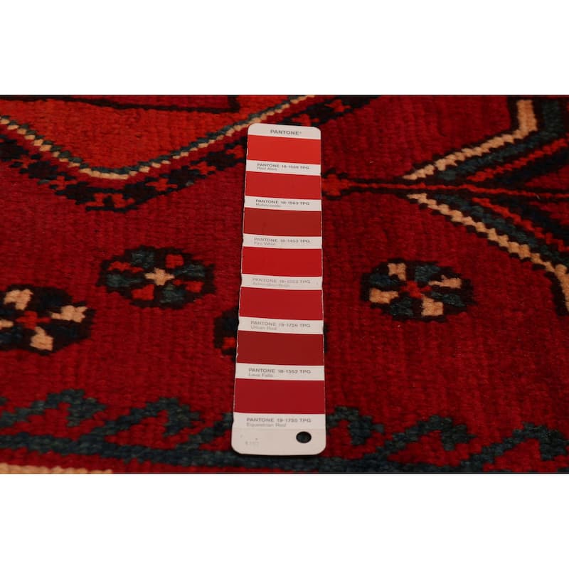 ECARPETGALLERY Hand-knotted Melis Red Wool Rug - 5'3 x 9'3