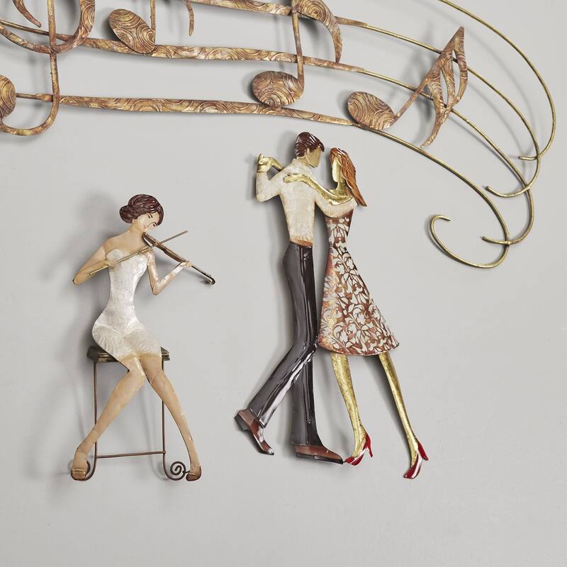 Handmade Large Musical Notes Wall Décor (Philippines) - 1 x 40 x 20