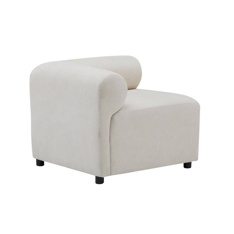 83" Fabric 5-Piece Modular Sectional Sofa with High-Resilience Foam, and Sinuous Spring Support
