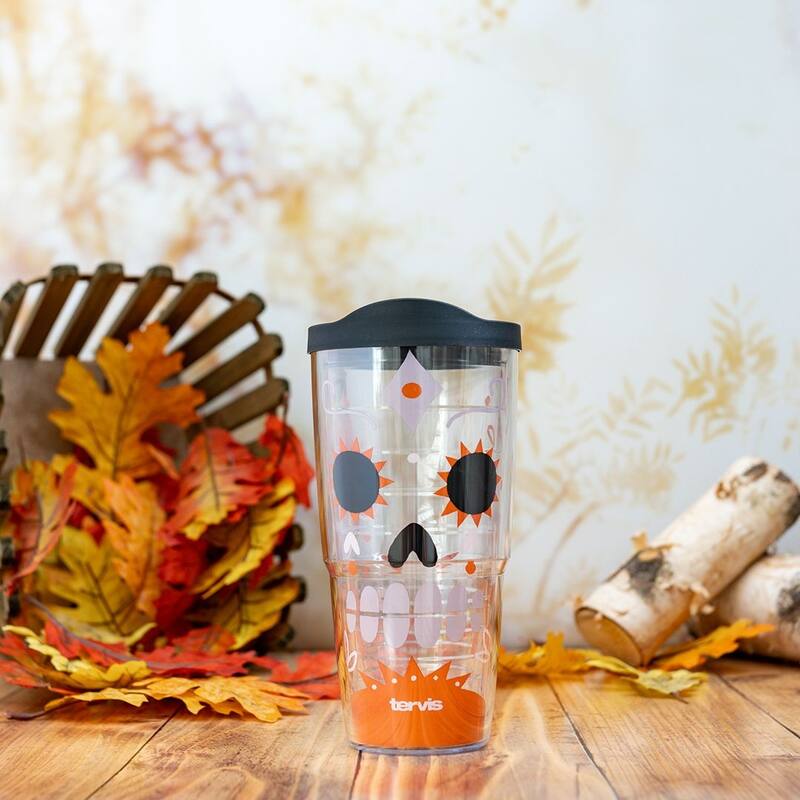 Tervis Super Sugar Skull Halloween Made in USA Double Walled Insulated Travel Tumbler, Classic