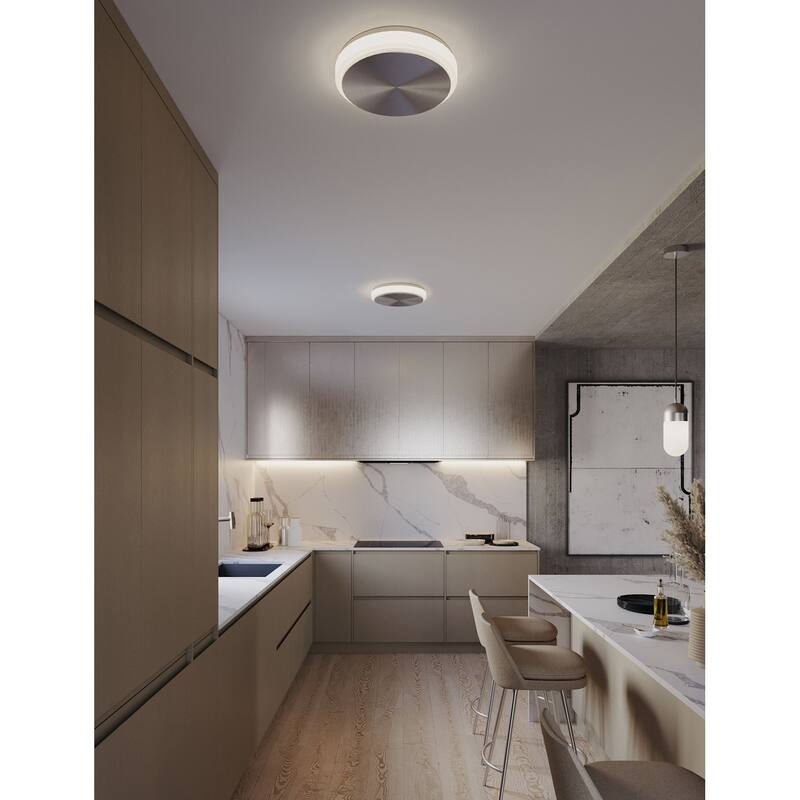 AFX EISF10LAJUD Eris 10" Wide Flush Mount Drum Ceiling Fixture
