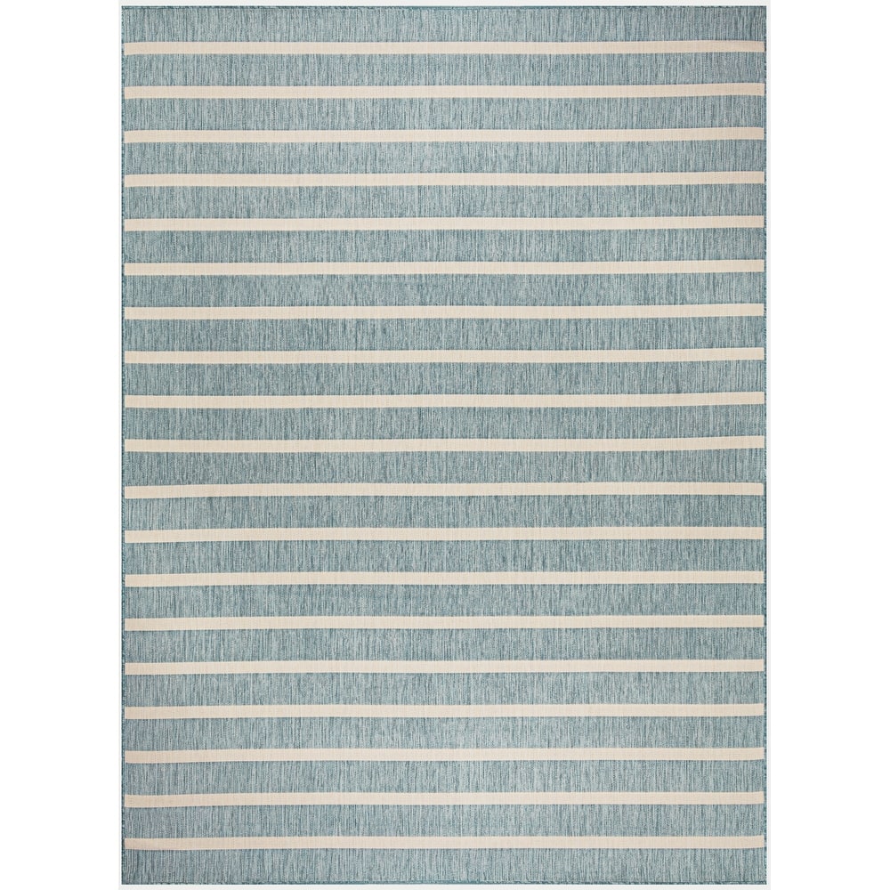 Nourison Selerno Indoor/Outdoor Striped Area Rug.