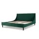 preview thumbnail 108 of 202, Aspen Mid-Century Modern Performance Fabric Low Profile Upholstered Platform Bed