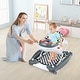 preview thumbnail 44 of 49, 6 in 1 Foldable Baby Walker with Adjustable Height - 28" L x 24" W x 19.5" H Grey