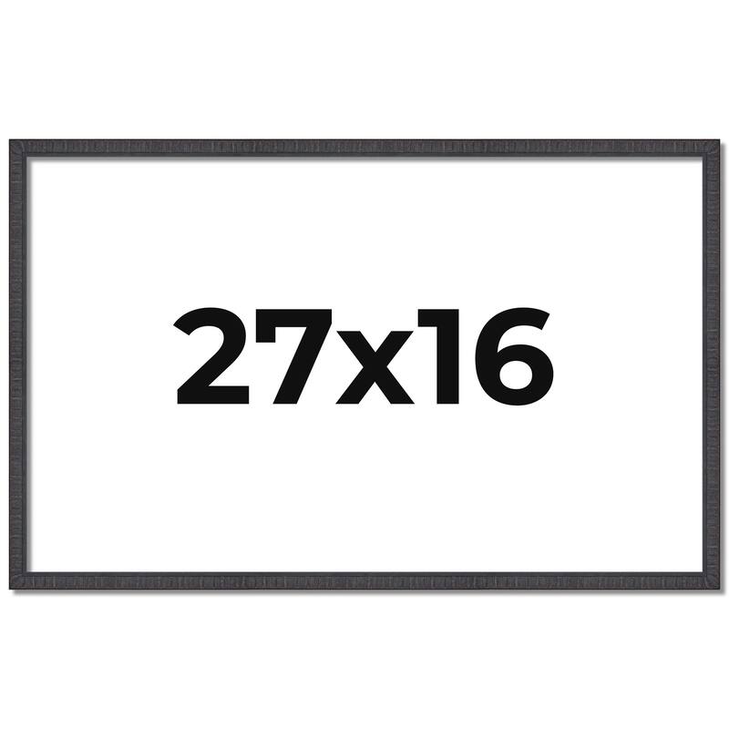 27x16 Frame Brown Picture Frame - Complete Modern Photo Frame Includes