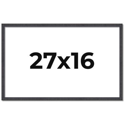27x16 Frame Brown Picture Frame - Complete Modern Photo Frame Includes