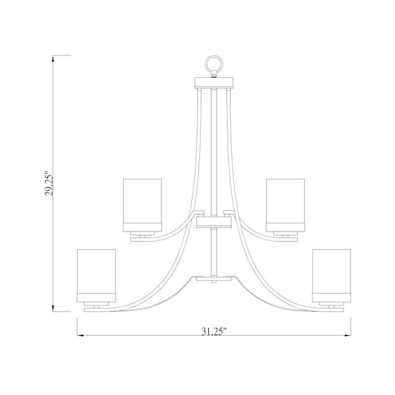 Bellevue ZCH74741 Sylvia 9 Light 31" Wide Pillar Candle Style