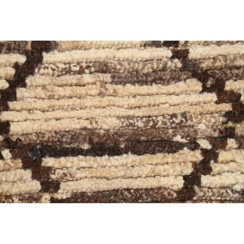 Contemporary Gabbeh Kashkoli Area Rug Handmade Oriental Wool Carpet - 3'2" x 4'10"