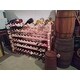 HOMCOM Stackable Wine Rack, Modular Storage Shelves, 72-Bottle Holder, Freestanding Display Rack for Kitchen, Natural