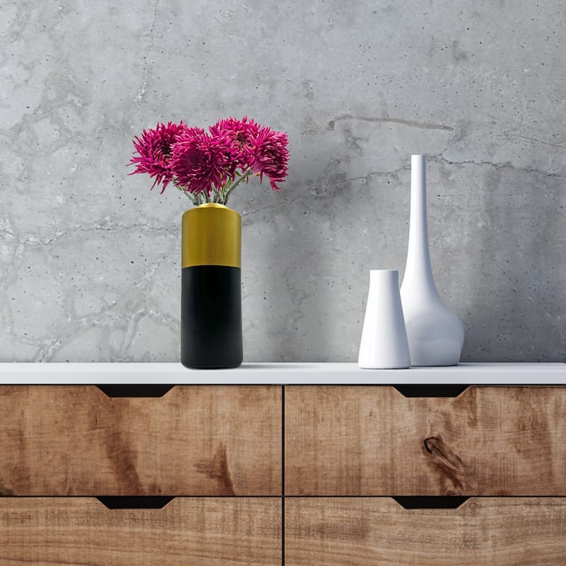 Black and Gold Modern Ceramic Vase