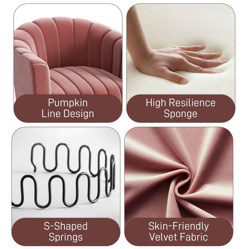 Ouyessir Oversized Modern Upholstered Accent Chair with Tufted Back