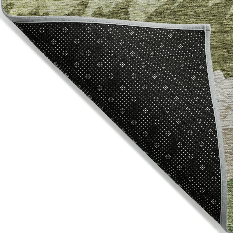 Machine Washable Indoor/ Outdoor Chantille Abstract Ombre Rug