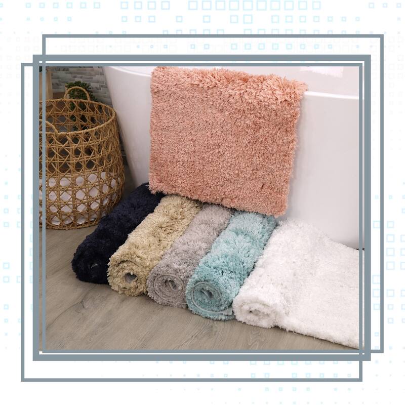Element Plush Bathroom Rugs Quick-Dry Bathroom Mat, Washable & Absorbent Bath Rugs