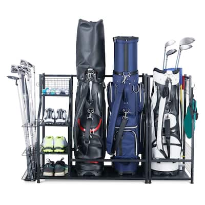 Freestanding Sports Rack Equipment Garage Organizer Golf Sport Storage