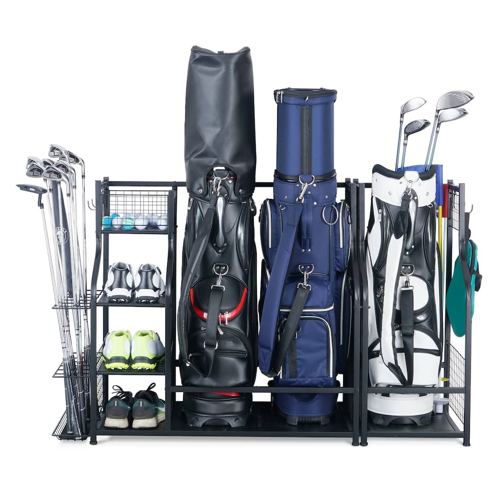 Freestanding Sports Rack Equipment Garage Organizer Golf Sport Storage