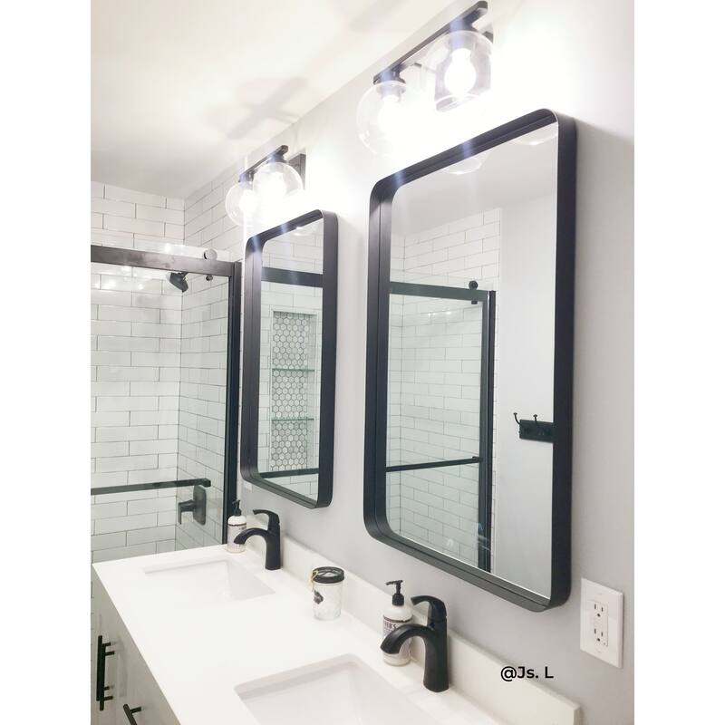Arthers Stainless Steel Metal Bathroom Vanity Wall Mirror