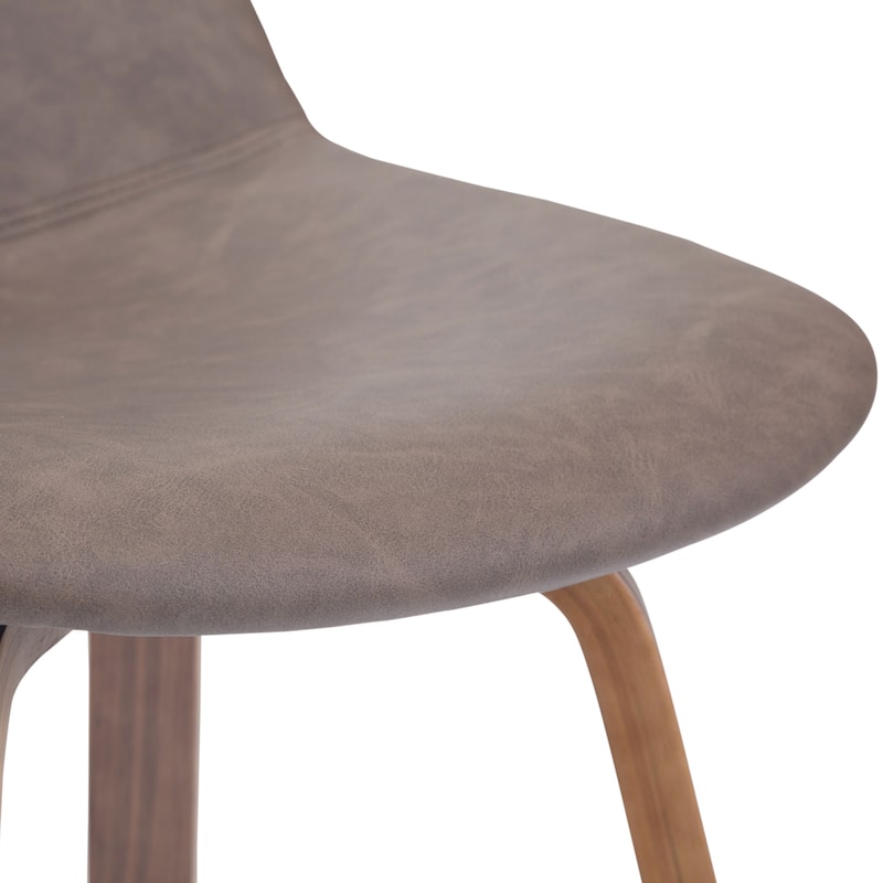 WYNDENHALL Cacey Mid Century Modern Bentwood Counter Height Stool (Set of 2) - 20.7'' x 21.1'' x 36.6