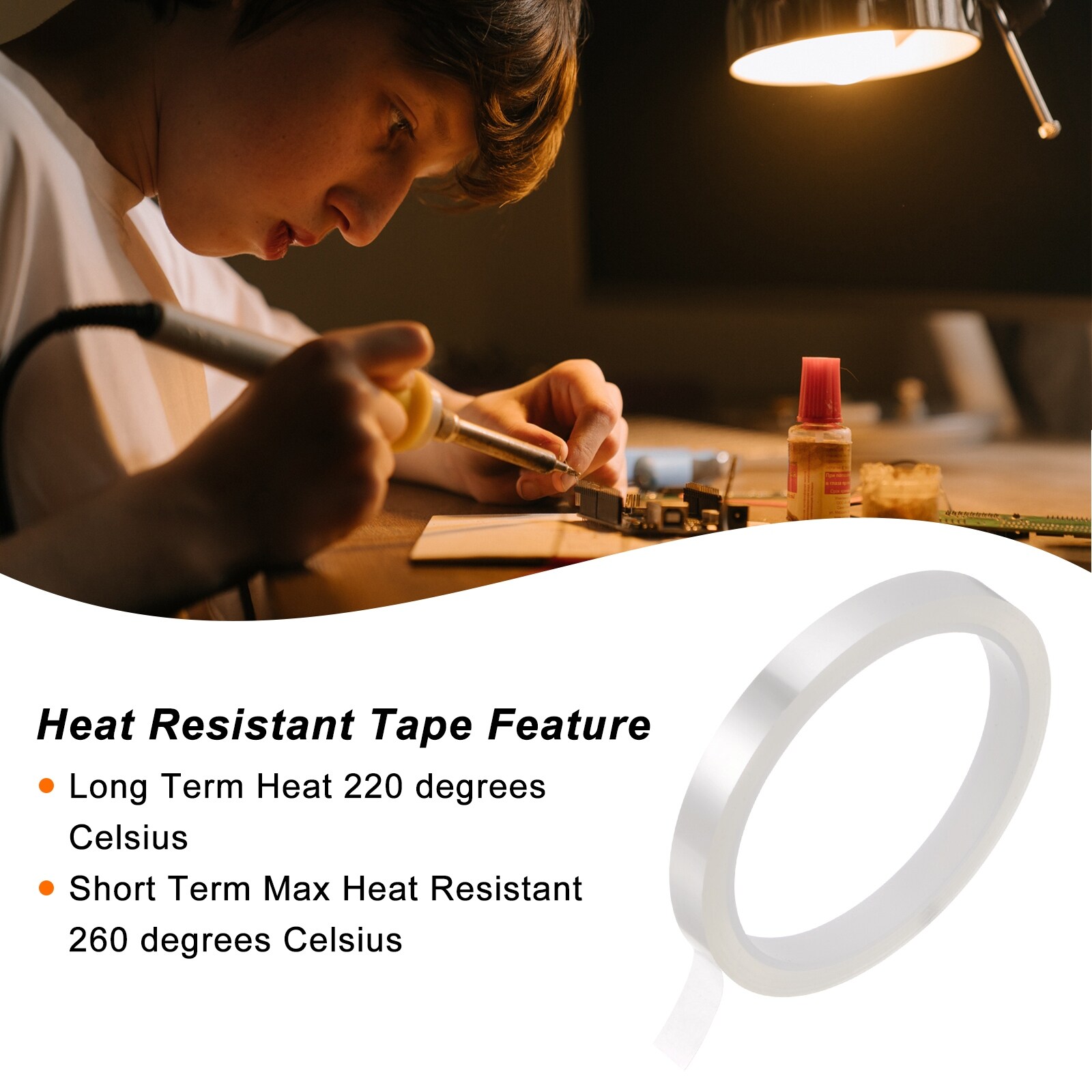 2 Rolls 10mmx33M(108Ft) Blue Heat Tape Heat Transfer Tape for Heat