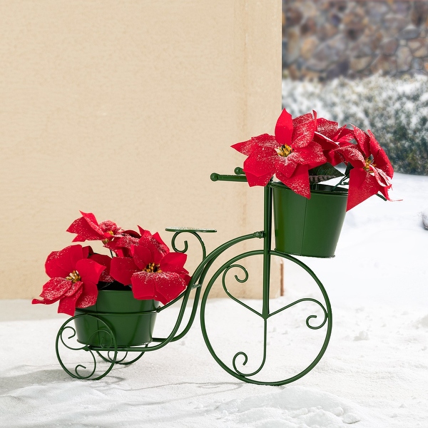 置物 Lime Amazon.com : Glitzhome Hand Painted Metal Bicycle Plant