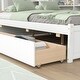 preview thumbnail 14 of 16, Full Size Storage Bed w/ Side Bookcase, Drawers Platform Bed Frame