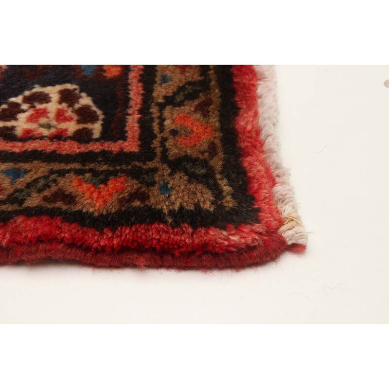 ECARPETGALLERY Hand-knotted Andelz Red Wool Rug - 3'9 x 9'6