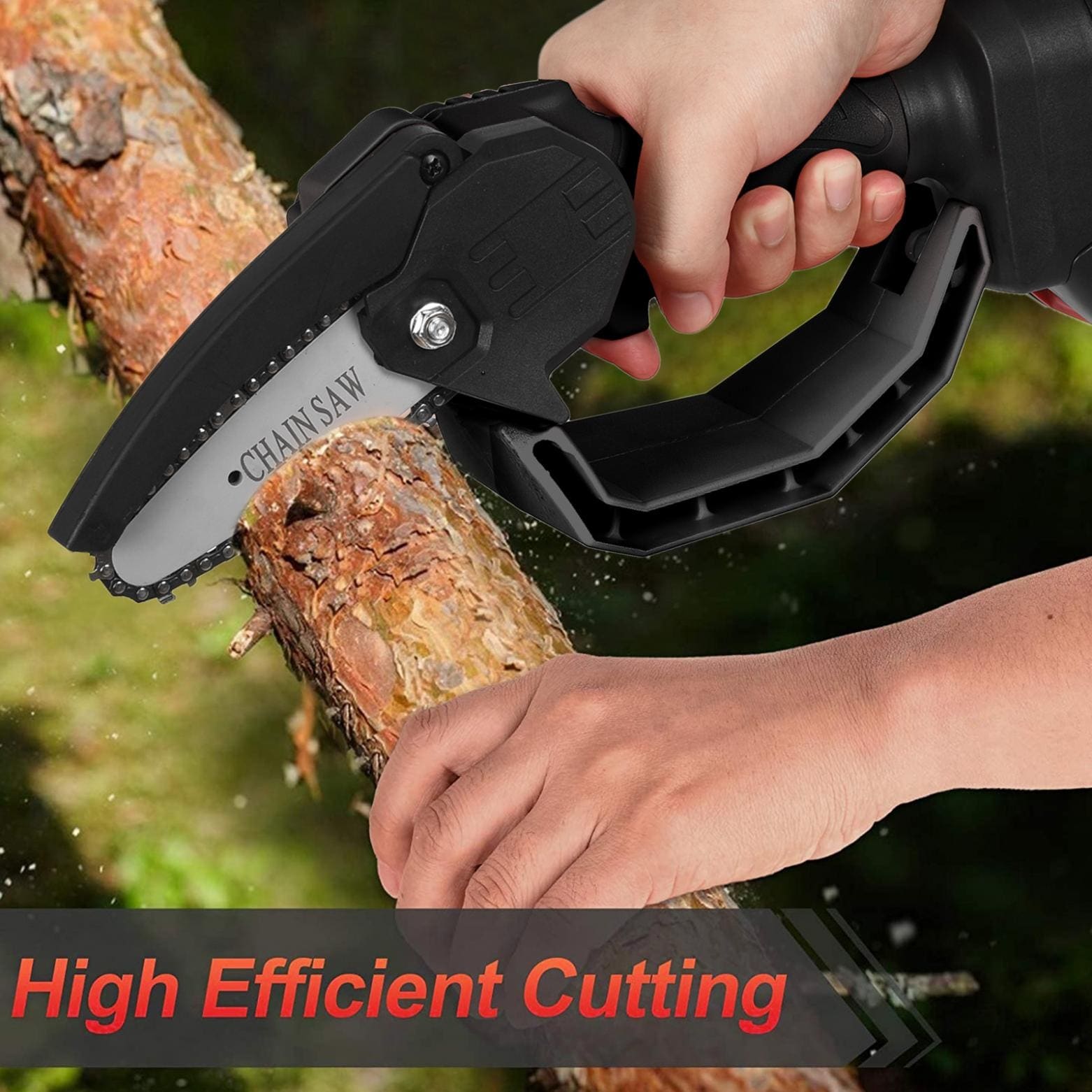 Mini One Hand Saw Woodworking Electric Chain Saw Wood Cutter Cordless 24V 350W Bed Bath Beyond 36111997