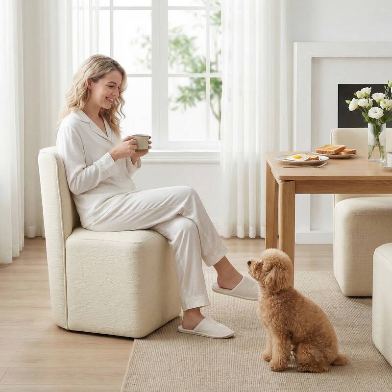 INK+IVY Lyra Dining Chair with Castors - N/A