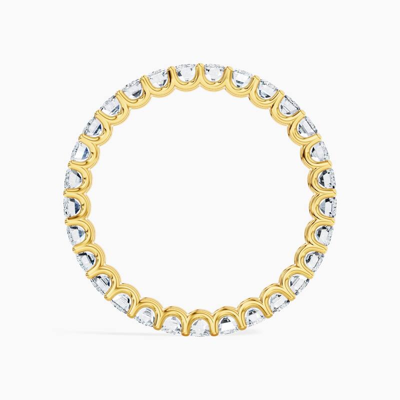 Auriya 14k Gold Emerald North-South Lab Grown Diamond Eternity Band 2.90 - 12.75 ct. tw. (F-G, VS)