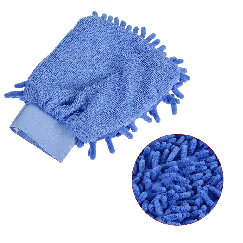 Home Microfiber Chenille Mitts Reusable Scratch-Free Cleaning Glove