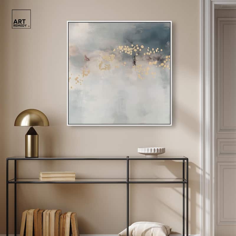 Golden Scatter Canvas by Art Remedy
