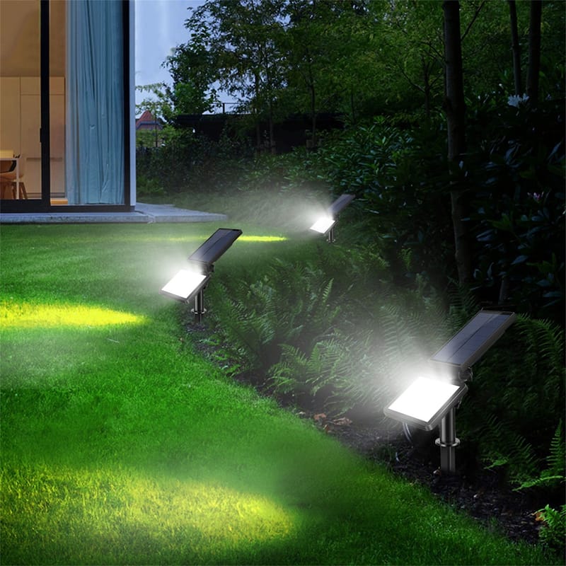 48 LEDs Solar Spotlight Outdoor Light - Black