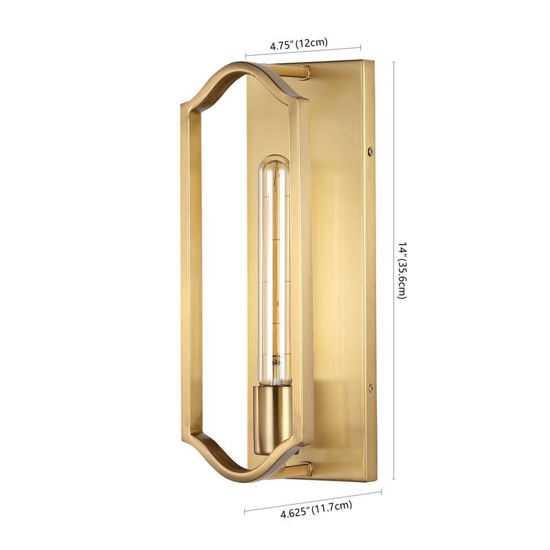 Emilia 4.75" 1-Light Modern Bohemian Iron LED Sconce, by JONATHAN Y