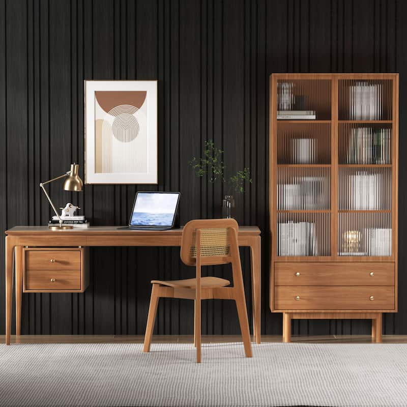 23.6" x 23.6" Wood Slat Acoustic Wall Panels for Ceiling and Wall Decor, 8-Pack (31 sq ft)