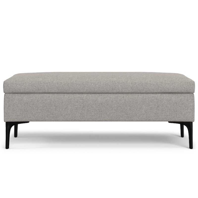 Rebecca Large Coffee Table Storage Ottoman with Lift up Lid - Gray